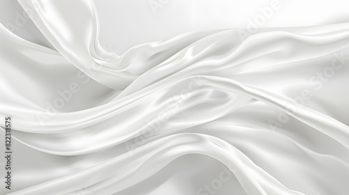 Abstract background luxury white cloth or liquid wave Abstract or white fabric texture background. Cloth soft wave. Creases of satin, silk, and cotton.