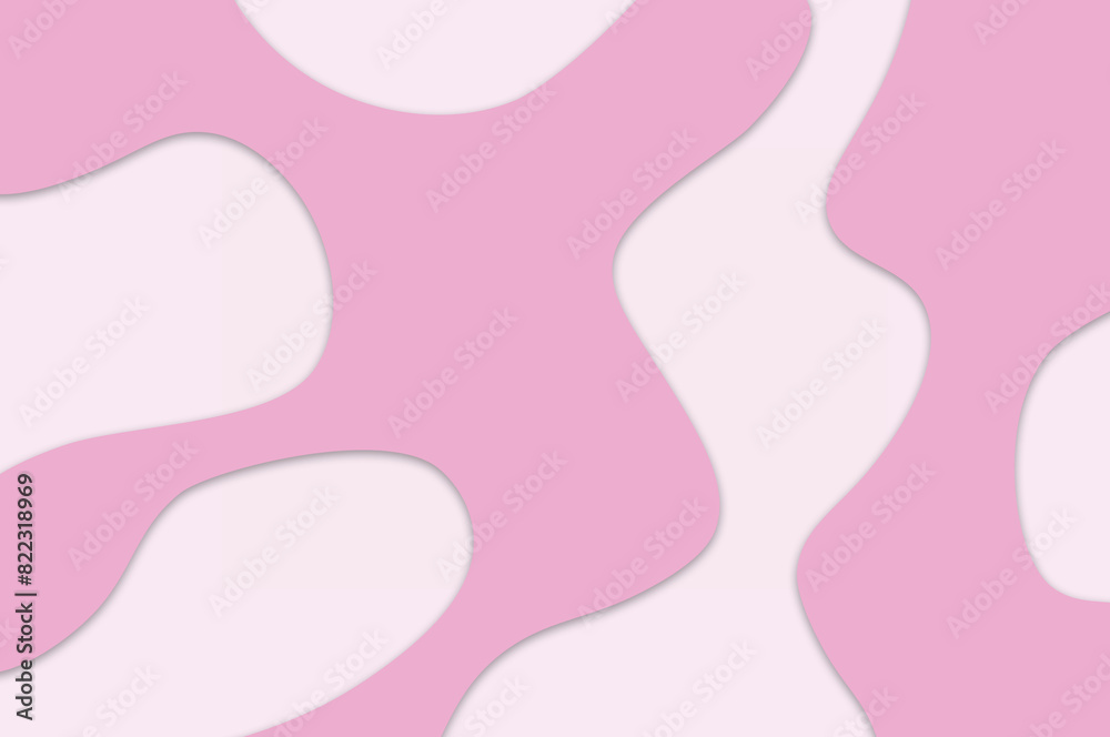 Soft and simple pink irregular abstract color blocks
