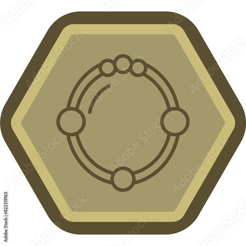 Magic Mirror Line Polygon Icon