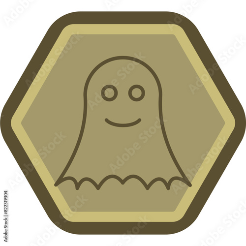 Ghost Line Polygon Icon