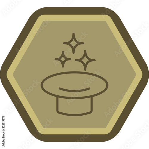 Witchcraft Line Polygon Icon