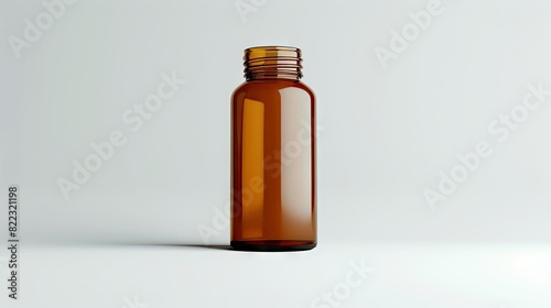 Earthly Elixir: A Brown Glass Bottle With a Brown Cap