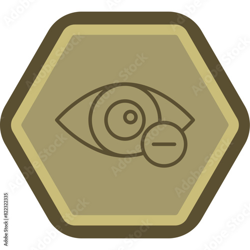 Myopia Line Polygon Icon