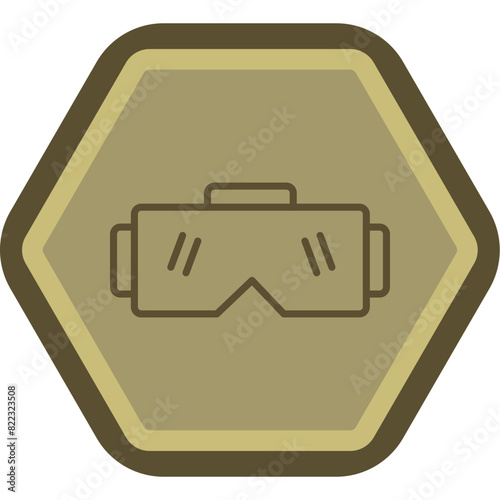 Stereoscopic Line Polygon Icon