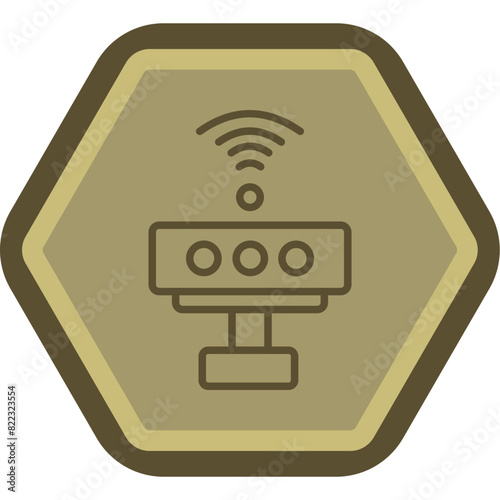 Kinect Line Polygon Icon