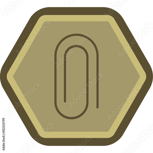Attachment Line Polygon Icon