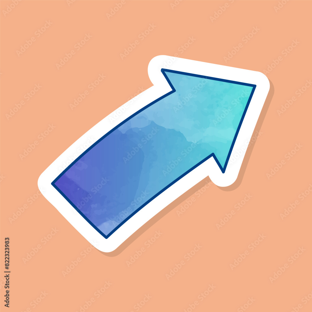 Arrow color sticker