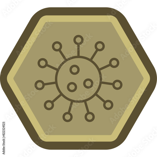 Infection Line Polygon Icon