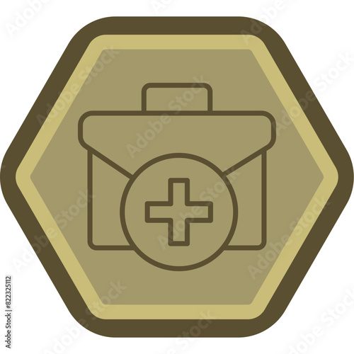 Firs Aid Kit Line Polygon Icon