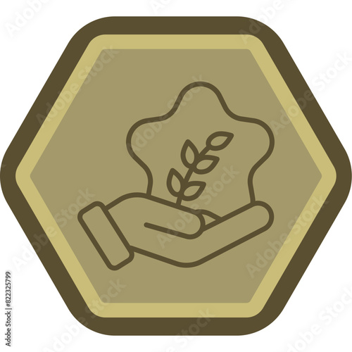 Humanitarian Line Polygon Icon