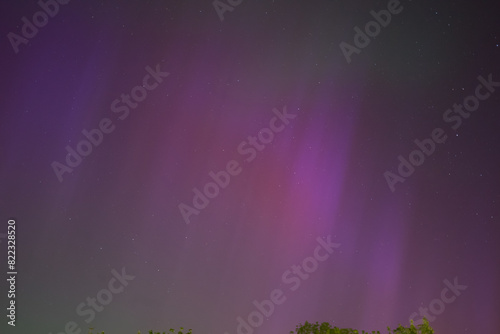 Northern lights over Munich due to an extreme geomagnetic storm on the night of May 10th to 11th, 2024 photo