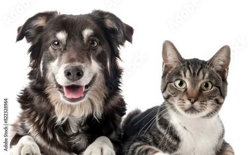 Dog and Cat Pals Portrait