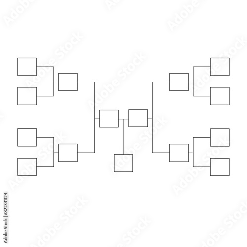 Tournament bracket of 8. quarterfinals, semifinals, final. Game, ranking, team. Graph chart, infographics.	
