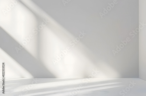 White Background with Soft Shadows and Light for Product Presentation