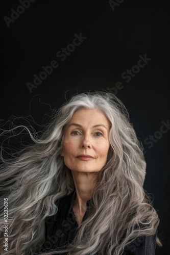 portrait of a mature woman. Therapists. Copy Space. Free Space.