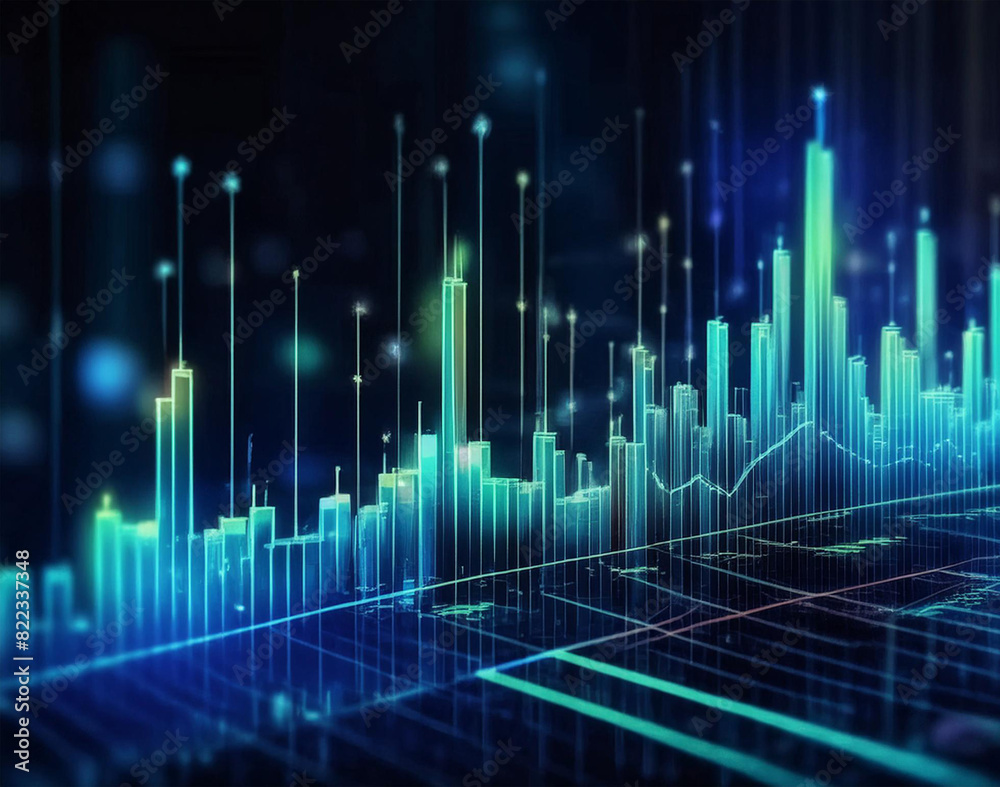Professional trading or financial portfolio management and planning for business performance growth, mobile screen chart analysis., ai generated Professional trading or financial portfolio management and planning for business performance growth, mobile screen chart analysis., ai generated