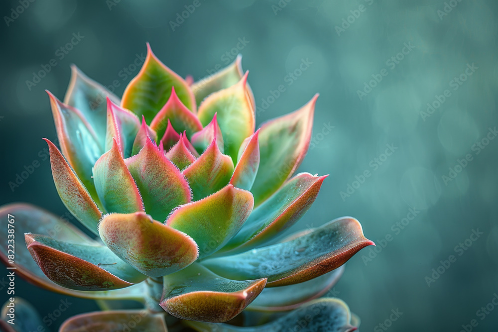 Close up of Vibrant Echeveria Succulent Plant with Colorful Leaves and Soft Bokeh Background Close up of Vibrant Echeveria Succulent Plant with Colorful Leaves and Soft Bokeh Background