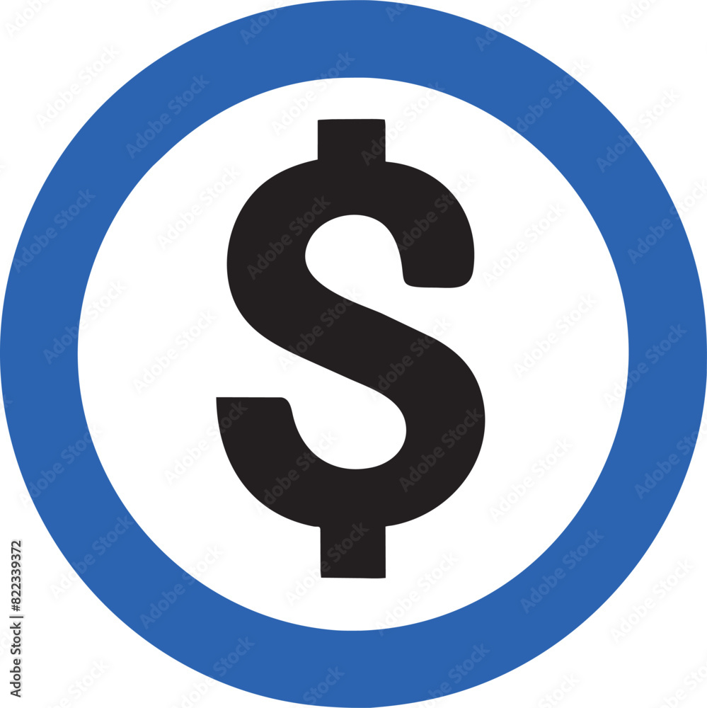 circle usd sign, icon circle usd sign, icon