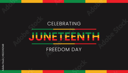 Celebrating Juneteenth Freedom Day Background Event