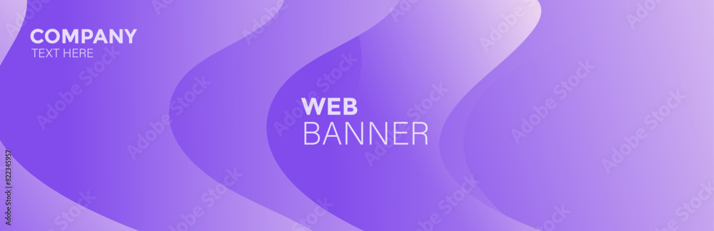 Fototapeta premium Purple abstract background, abstract background with waves, Purple banner