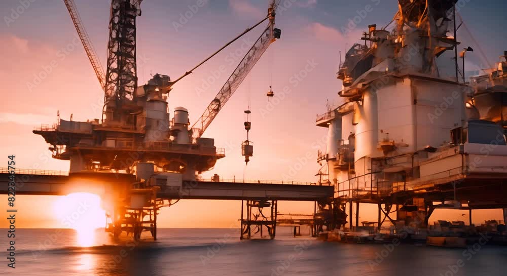 An engineer manages oil rig operations ensuring efficient fuel ...