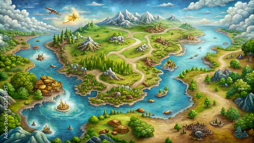 fantasy map landscape