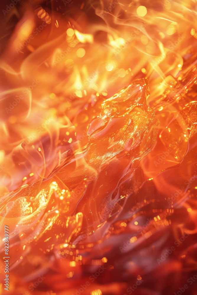 Depiction of Fire as vibrant red and orange flames, with jagged shapes symbolizing energy, passion, and transformation, Depiction of Fire as vibrant red and orange flames, with jagged shapes symbolizing energy, passion, and transformation,