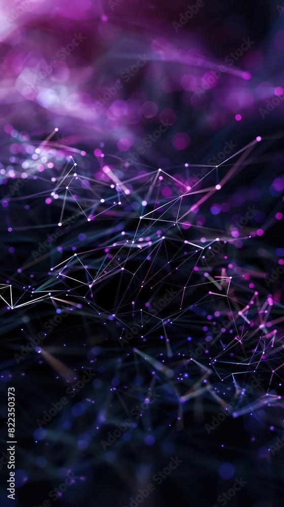 Obraz premium Purple abstract background with plexus.