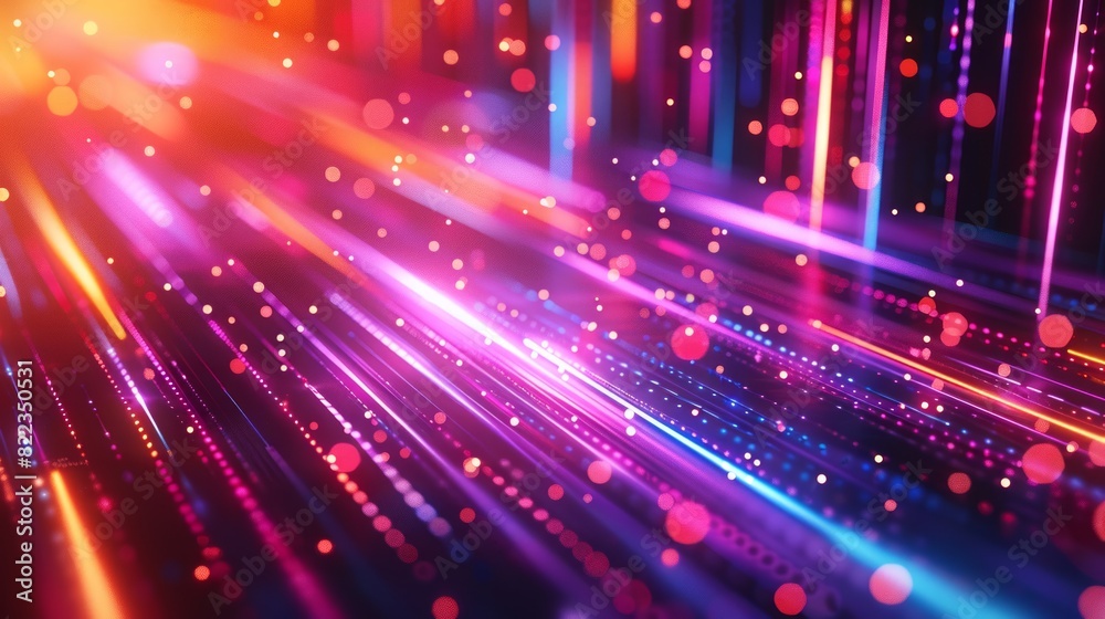 Abstract colorful light beams with a vibrant, glowing effect Abstract colorful light beams with a vibrant, glowing effect