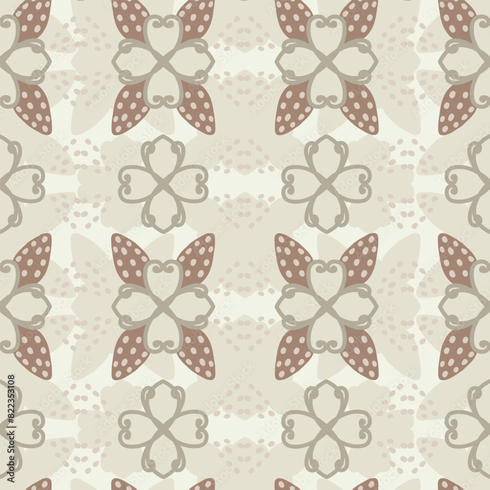 Seamless decorative elegant pattern with cute flowers in pastel colors. Print for textile, wallpaper, covers, surface. For fashion fabric. Retro stylization. Seamless decorative elegant pattern with cute flowers in pastel colors. Print for textile, wallpaper, covers, surface. For fashion fabric. Retro stylization.