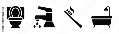 simple bathroom icon vector illustration