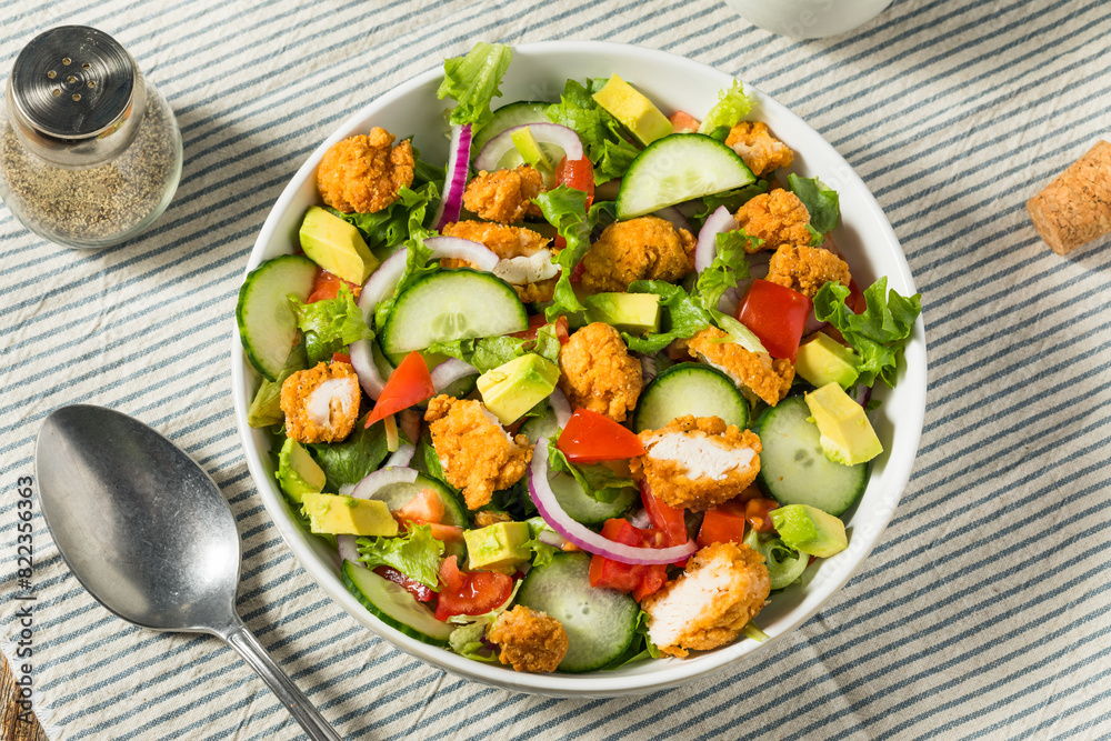 Healthy Homemade Fried Chicken Salad Healthy Homemade Fried Chicken Salad
