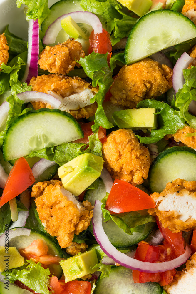 Healthy Homemade Fried Chicken Salad Healthy Homemade Fried Chicken Salad