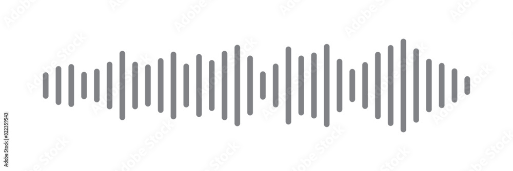 Sound wave icon in trendy outline style design. Vector illustration isolated on white background. Sound wave icon in trendy outline style design. Vector illustration isolated on white background.