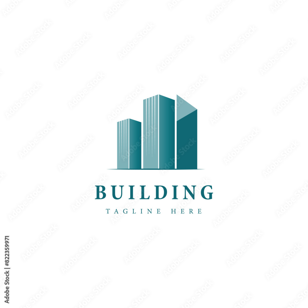 Building logo design template vector