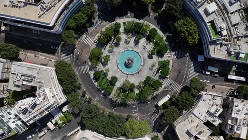 Aerial photo of Dizengoff Square Tel Aviv-Yafo, Israel photo