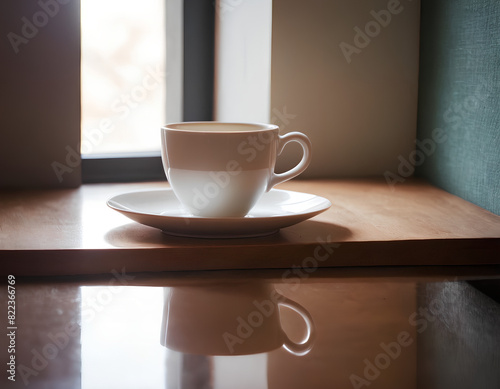 Wallpaper Mural Morning Still Life: A Cup of Coffee with Fresh Lemons and Limes on a Ceramic Plate Bathed in Soft Sunlight Torontodigital.ca
