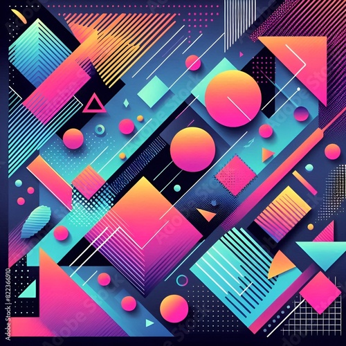 abstract background with squares