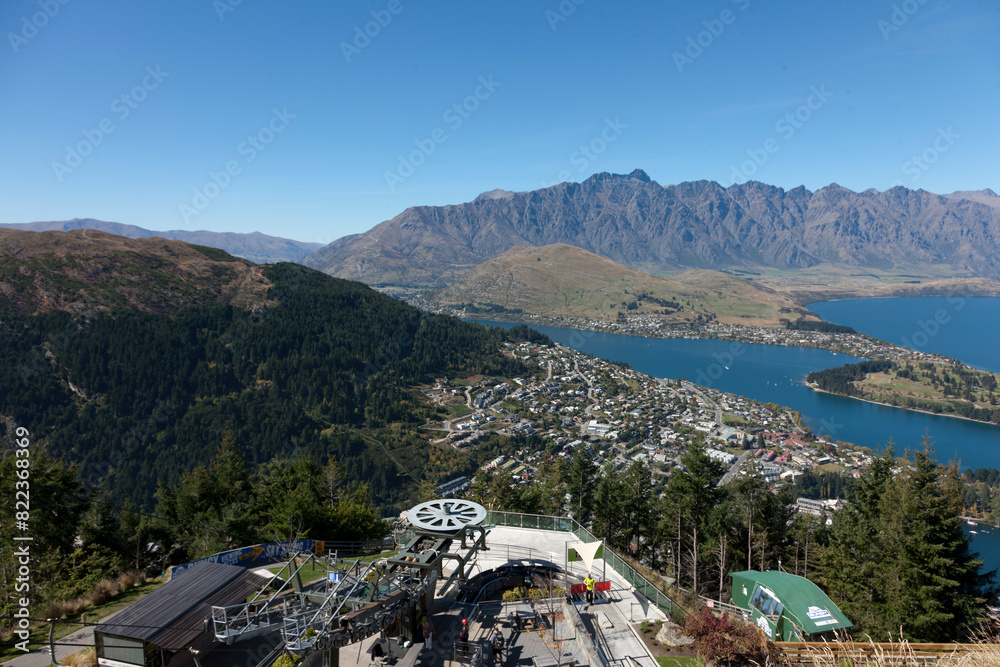 Fototapeta premium New Zealand lake landscape on the South Island.