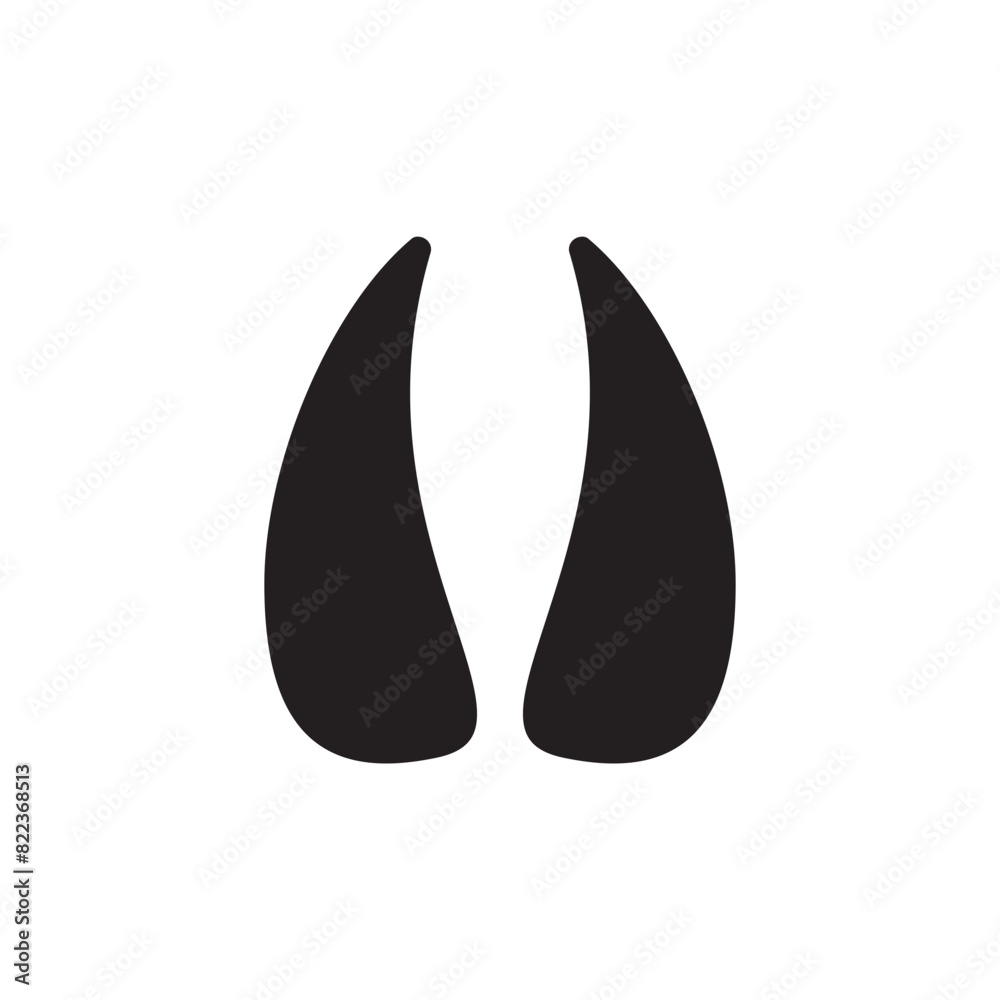 Goat paw print icon design, isolated on white background, vector illustration Goat paw print icon design, isolated on white background, vector illustration