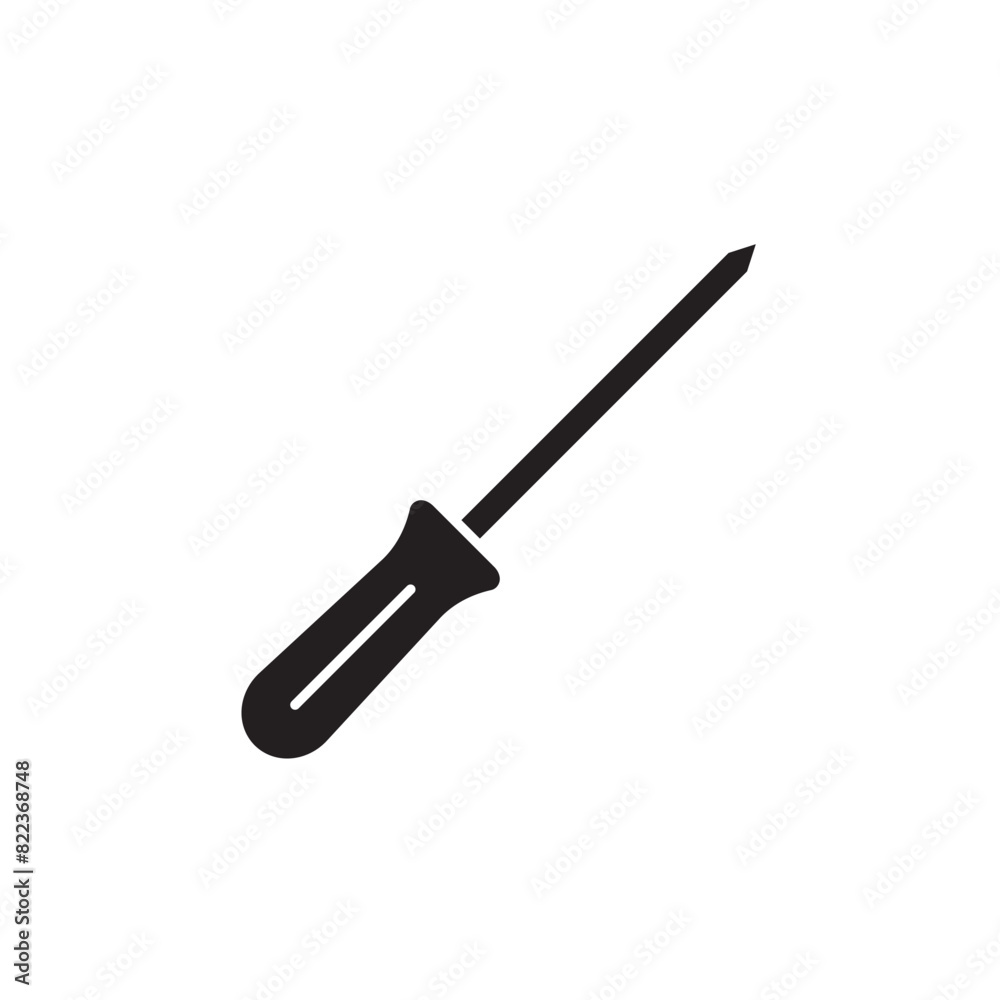 screwdriver icon design, isolated on white background, vector illustration screwdriver icon design, isolated on white background, vector illustration