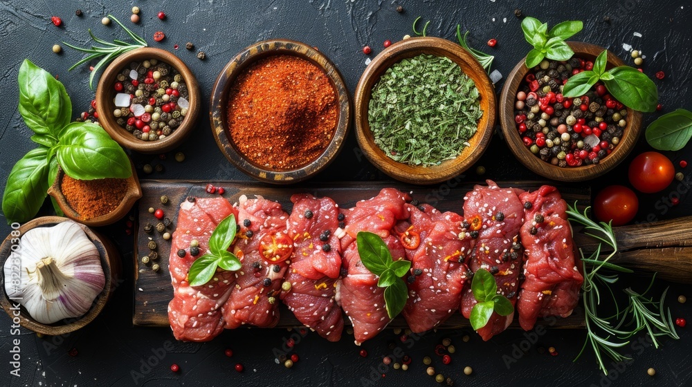 meat and spices meat and spices