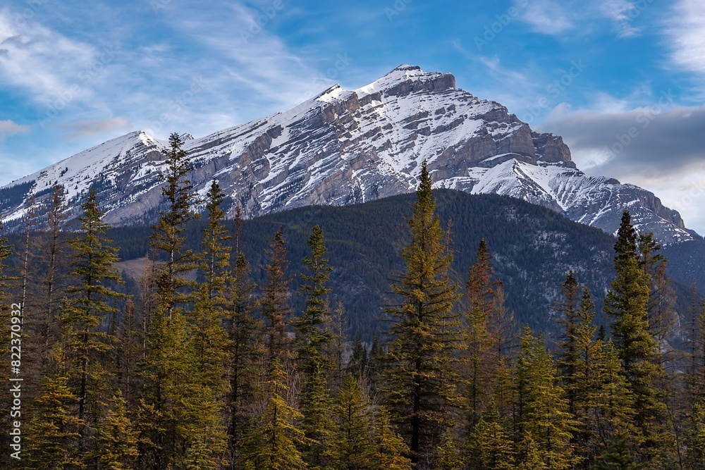 Mountain Close-up In Banff National Park