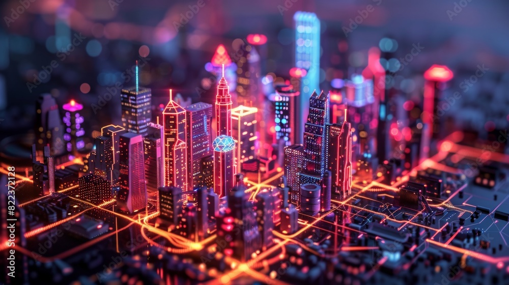 Fototapeta premium Smart City