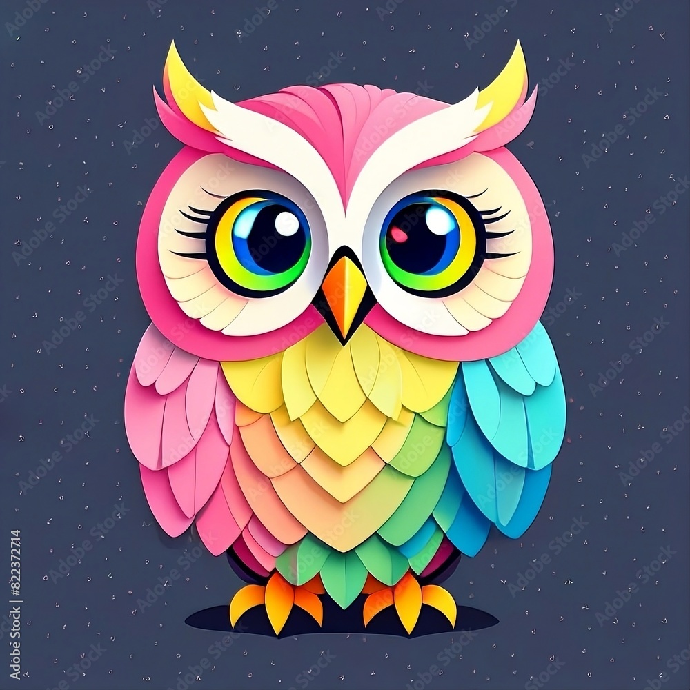 Fototapeta premium owl on the night