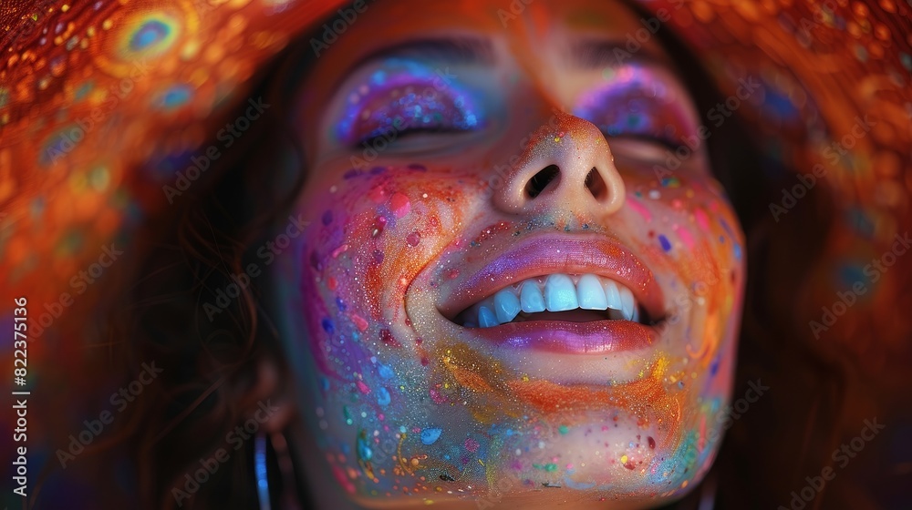 Fototapeta premium woman on a hallucinogenic trip