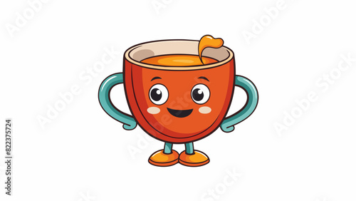 A kind friend is like a soothing cup of tea bringing warmth and comfort to your heart and soul in times of need.. Cartoon Vector