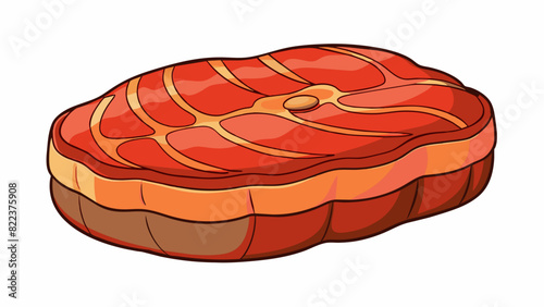 A layer of squishy padding that covers the surface of a juicy steak.. Cartoon Vector