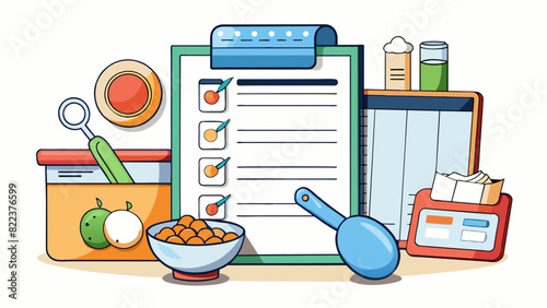 A recipe organization program that allows users to input and store their favorite dishes. The objects in this program include recipe entries which. Cartoon Vector