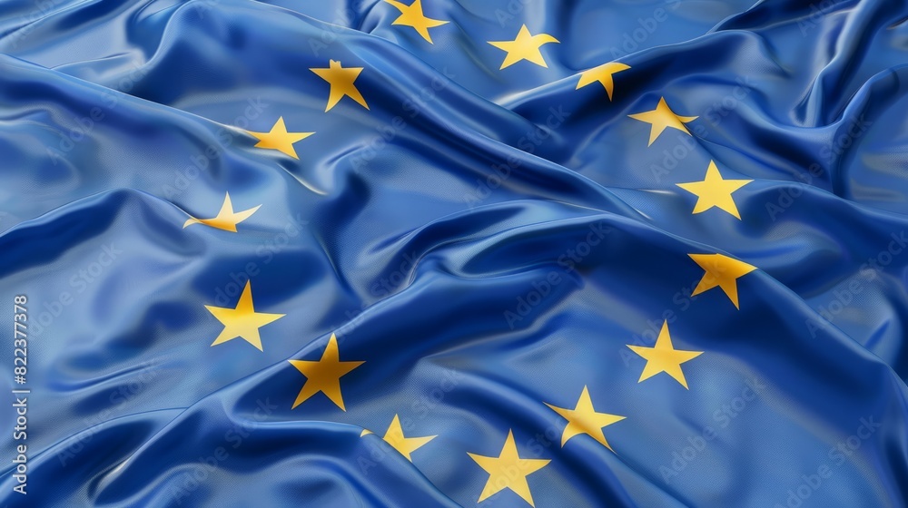 Silk Union Flag of Europe Silk Union Flag of Europe